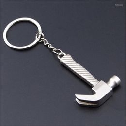 Keychains Creative Key Buckle -gadgets voor Men Mini Model Tool Keychain Ring Novely Claw Hammer Simulation Tools Chain