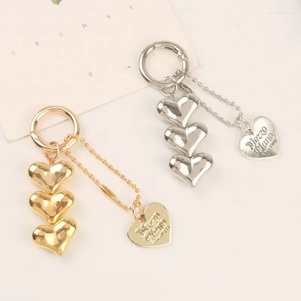 Porte-clés créatif amour voiture porte-clés pendentif perles chaîne accessoires sac bijoux