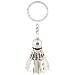 Porte-clés créatif métal badminton porte-clés tournoi tridimensionnel souvenir pendentif sport mignon