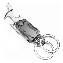 Keychains creatieve taille hangende legering metalen rugzak sleutelhangerhouder multifunctionele decompressie vingertip gyro speelgoed mannen geschenken