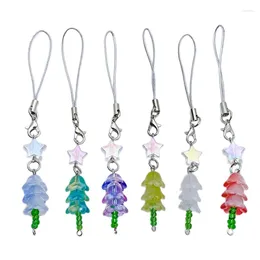 Keychains Leuke kersttelefoon Charme hanger Stijlvolle accessoires Tree Chain Perfect cadeau voor vrouwen en meisjes