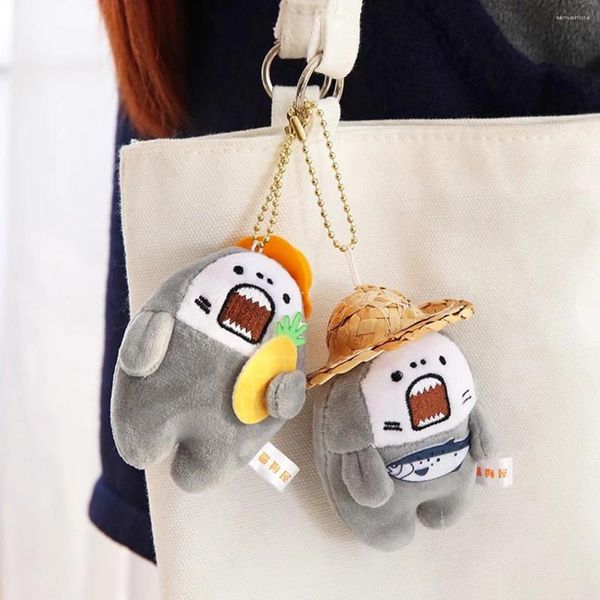 Porte-clés mignon poupée en peluche pendentif enfants cadeau criant chien sac décora sac à dos trucs jouet