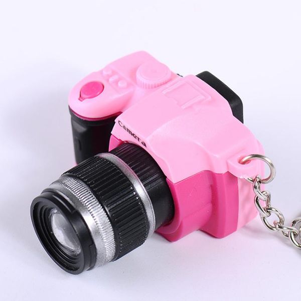 Llaveros Cute Fashion Camera Led con sonido Charm Key Holder Llavero Fancy Toy Ring Gift Keyring BL7001