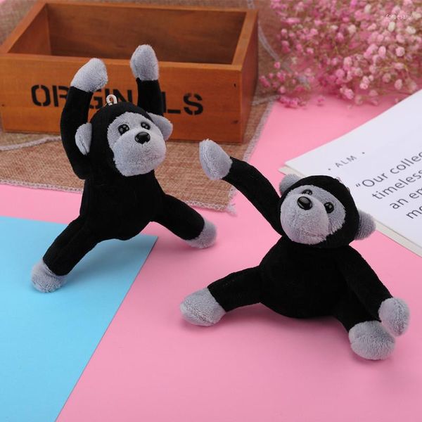 Porte-clés mignon singe chimpanzé poupées en peluche poupée pour femme sac bijoux accessoires porte-clés Animal Kawaii porte-clés cadeau