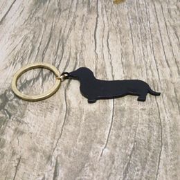 Porte-clés teckel porte-clés personnalisé toutes sortes de porte-clés animaux les bijoux en métal noir pour hommes ou femmes