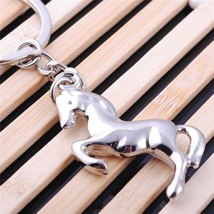 Keychains Design High Qulity Creative Classic Metal Horse Keychain Key Chain Ring FOB 1PCS