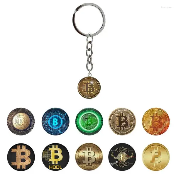 Porte-clés Design porte-clés crypto-monnaie thème résine Art affiche pendentif porte-clés bijoux créatifs cadeaux RBG114