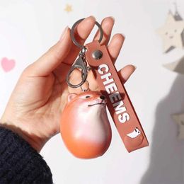 Keychains Dog Egg Shiba Lnu Keychain Lovely Inu Small Animal Pendant Funny Model Backpack Decor