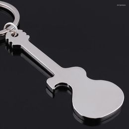 Keychains Double Side en acier inoxydable Matériau Botter Botter ouvreur musical Cléchette de carleftre Accessoire Chaîne Gitar Charmes violon Brelok Miri22