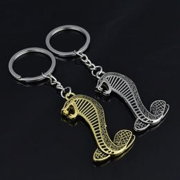 Keychains Keychains Double face Mustang Car Metal Keychain Key Clé Pendeur de chaîne de bague pour la publicité Véhicule Accessoires personnalisés 300K