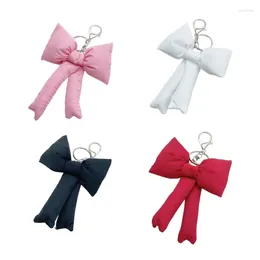 Keychains E0BF Stijlvolle Bowknot Bag Charm Portable Telefoonbanden Ketting Keychain voor vrouwelijke meisjes