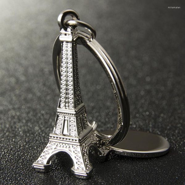 Llaveros Torre Eiffel Llavero Retro Mini Novedad Gadget Trinket Souvenir Regalo de Navidad Gota