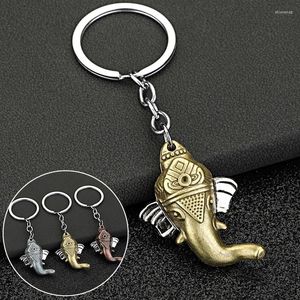 Keychains Elephant Head Key Chain Chain Couleur Couleur Couchette Keychain Purse Sac décoration Pendant suspension