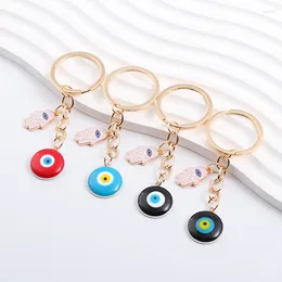 Keychains email kleurrijke boze oog religieuze sleutelring voor vrouwen mannen vriendschap geschenk handtas decoratie handgemaakte sieraden