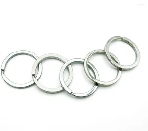 Keychains epackfree 50pcs Metal Flat Split Key Keyl Nicked Chains Rings for Home Car Keys Attachements (trois tailles)