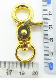 Keychains European Certification! Hoogwaardige 6 -stcs 45 mm legering Swivel Clasps Snap Key Hooks Diy Chain Ring