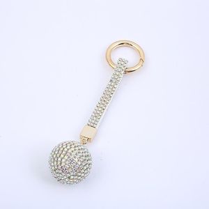 Llaveros Explosivo Rhinestone Garra Cadena Bola Llavero Diamante Creativo Colgante Regalo Para Niñas Mujeres Joyería 6C285Keychains