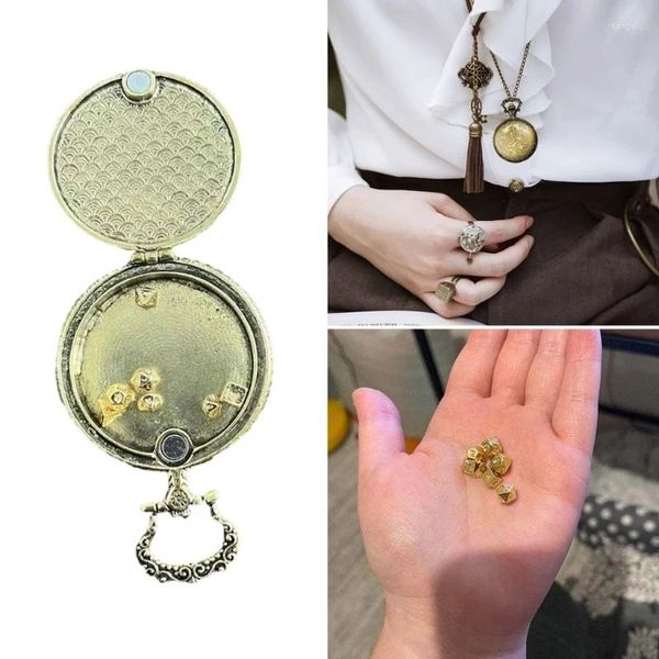 Les clés de poche exquis pendentif de montre de poche avec mini-disques définissent une décoration de porte-clés portable