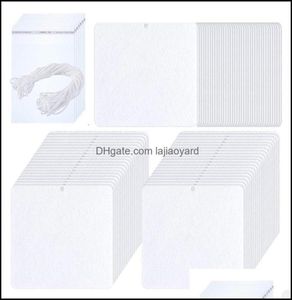 Keychains mode -accessoires 100 stuks sublimatie luchtverfrisser blanco's diy geurplaten blanco auto geperst vilt voor warmtepers 8889108