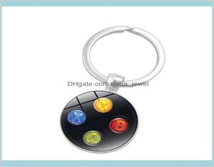 Keychains mode -accessoires keten geeky vriendje perfect geschenkideea sieraden videogame controller sleutelringpatroon sleutelhanger drop8987931