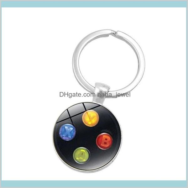 Keychains Accessoires de mode chaîne geek petit ami parfait idée cadeau bijoux de jeu vidéo contrôleur de jeu clé de ranole clé kelechain drop del