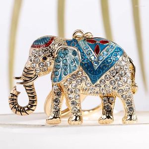 Keychains mode schattige olifant rhinestone sleutelhanger auto zak portemonnee hanger cadeau sleutelringfeest voor vrouwen