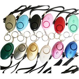 Porte-clés Accessoires de mode 130DB Son fort oeuf Porte-clés Forme Auto-défense Alarme personnelle Fille Femmes Sécurité Protéger Alerte Sécurité 13 Drop