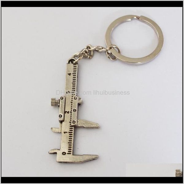 Llaveros Moda Aessories Llegada Móvil Vernier Caliper Regla Modelo Llavero Metal Colgante Llavero Chaveiro C Kole4207z