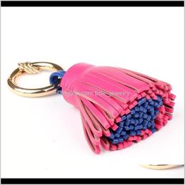 Porte-clés Mode AessoriesLuxury véritable peau d'agneau véritable cuir de mouton porte-clés pour sacs voiture porte-clés femmes sac charme pendentif goutte del