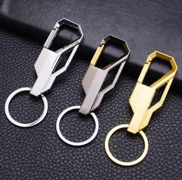 Keychains Mode Car Keychain for Men Simple Carabiner Shape Chain Chain d'escalade Hooks Rings Zink Alloy Gift Auto Interior2056194