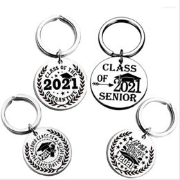 Keychains Fashion Class van 2022 Graduation Season Gift Roestvrij staal Keychain Inspirerend afgestudeerde sieraden Diy Aangepaste groothandel enek2