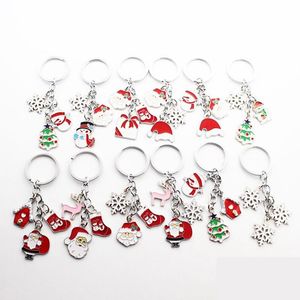 Porte-clés Mode Elk Père Noël Pendentif Porte-clés Porte-clés Joyeux Noël Ornements Pour Porte-clés Accessoires Cadeaux De Noël Année 2023