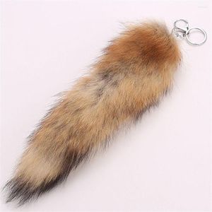 Keychains Fashion Gift Car Key Chain Accessories Tail Keychain Bag Hanger Fur Tassel Ring