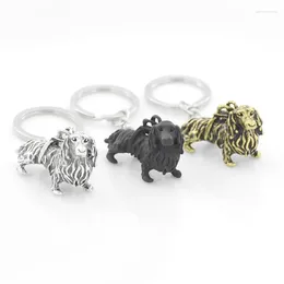 Llaveros joyería de moda Vintage Dachshund colgante llavero lindo Metal salchicha perro llaveros para hombres niños amantes de las mascotas regalos