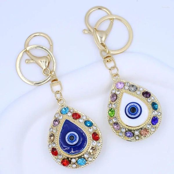 Porte-clés Mode Porte-clés Strass Evil Eye Portefeuille Sac Boucles Pendentif Support De Voiture