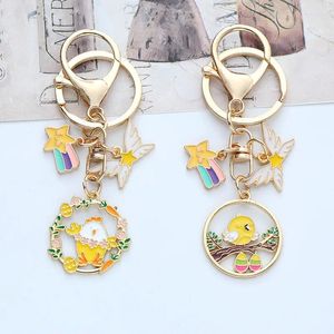 Keychains Fashion Meteor Butterfly Bird Chick Key Chain For Women Creative Cute Email Cloud Swallow Keychian Bag Car Key Pendant Sieraden