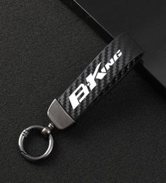 Keychains Fashion Motorcycle Carbon Fiber Leather Rope Keychain Key Ring voor Suzuki Bking BKing 2007 2008 2009 2009 2010 2012 2012 2012770506