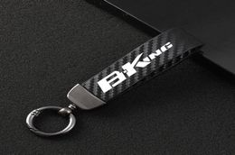 Keychains Fashion Motorcycle en fibre de carbone Corde en cuir en cuir Anneau clé pour Suzuki Bking Bking 2007 2008 2009 2011 2012 20183339481