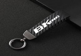 Keychains Fashion Motorcycle Carbon Fiber Leather Rope Keychain Key Ring For Suzuki BKING BKING 2007 2008 2009 2010 2011 2012 2016655492