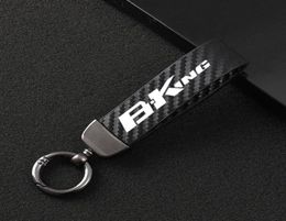 Keychains Fashion Motorcycle en fibre de carbone Corde en cuir en cuir Anneau clé pour Suzuki Bking Bking 2007 2009 2009 2011 2011 2016014780