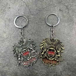 Keychains Fashion Punk Antieke Key Ring Men British Rock Band Queen Keychain Holder Car Bag Chaveiro Key Chain Hanger Sieraden T220909