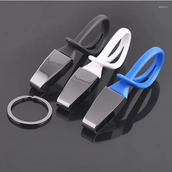 Porte-clés Mode Silicone Danemark Porte-clés pour hommes Pistolet Noir Métal Porte-clés Sac Voiture Trinket Mâle Bijoux Promotion Cadeaux Boyfriend