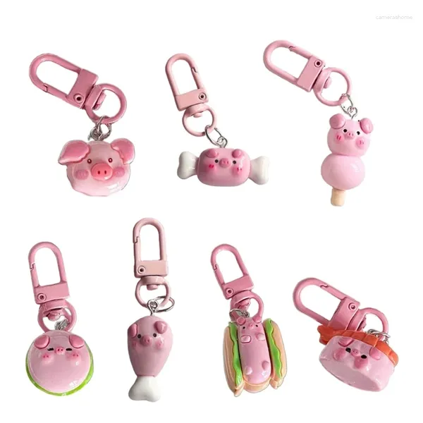 Keychains Pig Pig Keychain Design Sac clés de pendentif