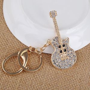 Porte-clés Felyskep Guitare Porte-clés Voiture Porte-clés Bague Instruments de Musique Pendentif Pour Homme Femmes Cadeau En Gros 135AZL