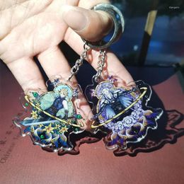 Keychains Final Fantasy Game Acryl Keychain Hangers Dubbele zijdige sleutelhangerslagers Accessoires Key Chain Men Ring Gifts