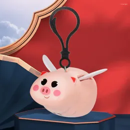 Les clés de clés fins fonctionnalités porte-clés adorables adorables pig pig pignet sac coloré sac de voiture clés