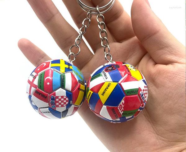 Keychains Posteo de llaves de fútbol 2023 Regalos suministros de fanáticos TF Baloncillo