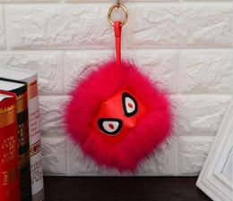 Porte-clés Fourrure Pom Fausse Boule Porte-clés Porte Clef Pompom De Fourrure y Charms De Sac Porte-clés Porte-clésKeychainsKeychainsKeychains3373756