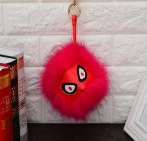 Keychains Fur Pom Fake Ball Key Chain Porte Clef Pompom de Fourrure Y Bags Charmes Keychain KeyringKeyChainskeyChainskeyChains6290617