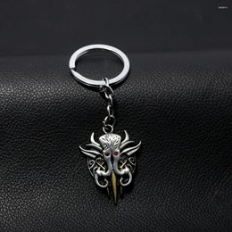 Keychains Game Baldur's Gate 3 Keychain illithide gris pendentif clés pour femmes bijoux hommes